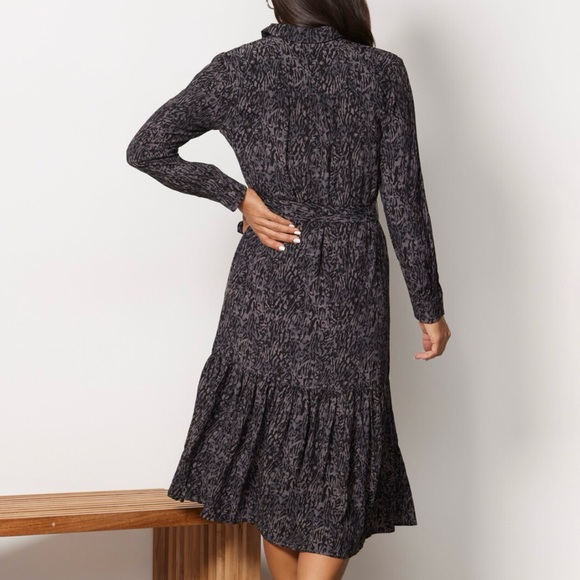 Rails Beatrice Dress - Black Leopard Print Sz Sm - Picture 2 of 11